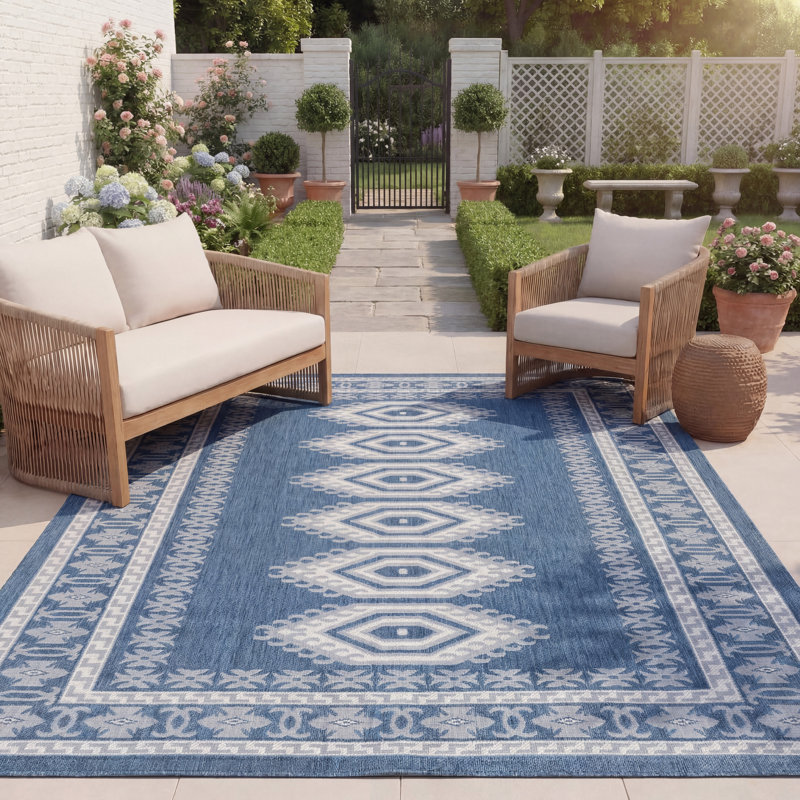 Tapis d'intérieur / extérieur Marneshia Performance, Rectangle 8 pi x 10 pi