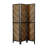 Rustic Tobacco Herringbone Folding Screen