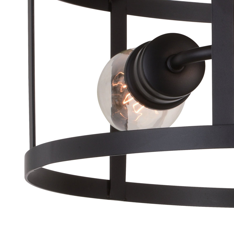 Plafonnier semi-encastré 3 lumières 15 po