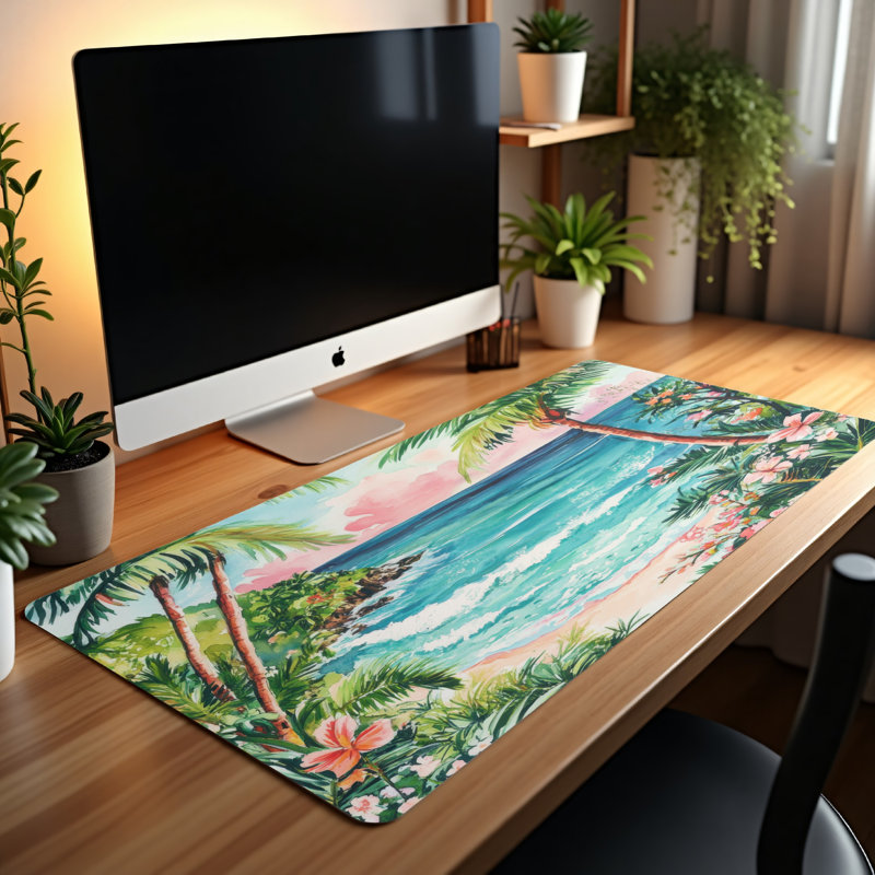 Polyester Desk Pad, 31.5x15.5