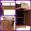 Bureau de ferme 59 po avec station de charge, porte de grange et armoire de rangement 59 po-927679565