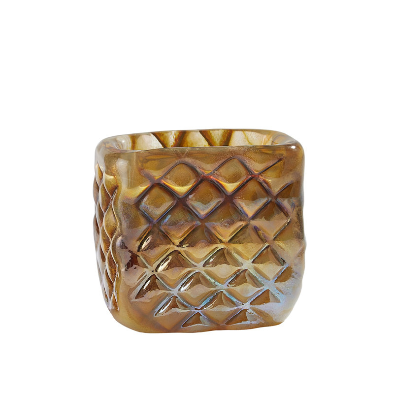 Quilted Vase-Iris Gelp-Wide, Iris Gelp