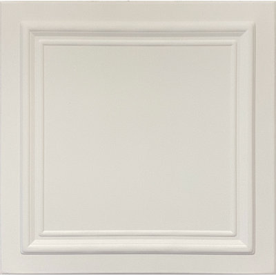 Carreaux de plafond en polystyrène 20X20 avec panneaux décoratifs à coller pour une installation facile à faire soi-même, ainsi que pour la rénovation de la maison et du sous-sol. R24 Stratford, Lot / 8