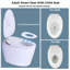 Toilette intelligente rose de luxe avec bidet Yingze, chasse d'eau automatique, siège et sécheuse chauffants, double commande (télécommande et bouton latéral), veilleuse à DEL, pièce allongée haute efficacité 1,28 GPF-106240974