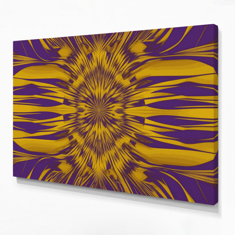 Art sur toile mauve Op Art 13, H 16 po x l 20 po
