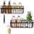 Stainless Adhesive Shower Caddy with Hooks-1791533829