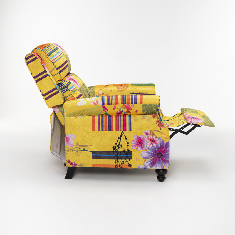 Mary Rowena Manual Recliner, Gold