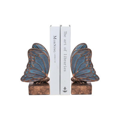 Butterfly Bookends, Book Ends For Shelves,Heavy Duty Decorative Bookends,Creative Book Stopper Holder Decor For Desk Home Office,Shelf Decoration,Gifts For Mother's Day