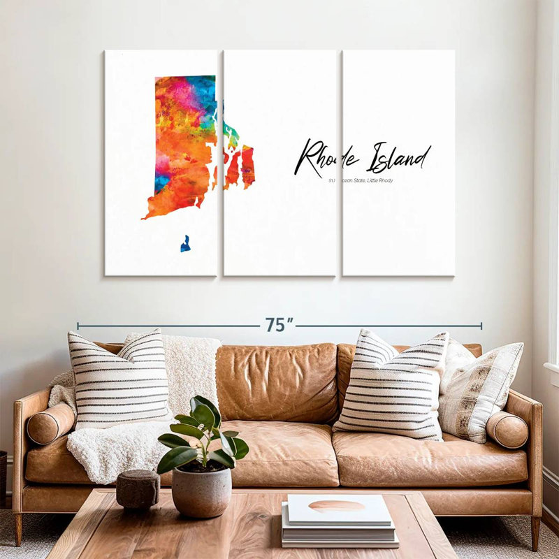 Ocean State Rhode Island Amriel, 42" H x 65" W
