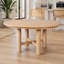 Table de salle à manger extensible Farmhouse - Table ovale de 47 à 63 po avec finition grain de bois naturel-129908358