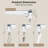 Birglinde Ceiling Mount Curtain Track System, Heavy-Duty Aluminum Rail for Wall or Ceiling Installation, Adjustable Length with Silent Glide, Complete Set with Hooks, for Room Divider, Bedroom, RV, White-490844378-486681179