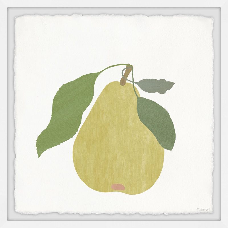 Bickerstaff Green Pear, reproduction encadrée, H 24 po x l 24 po x 1,5 po