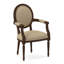 Chaise avec accoudoirs en tissu Dauphin-71069641-71069656