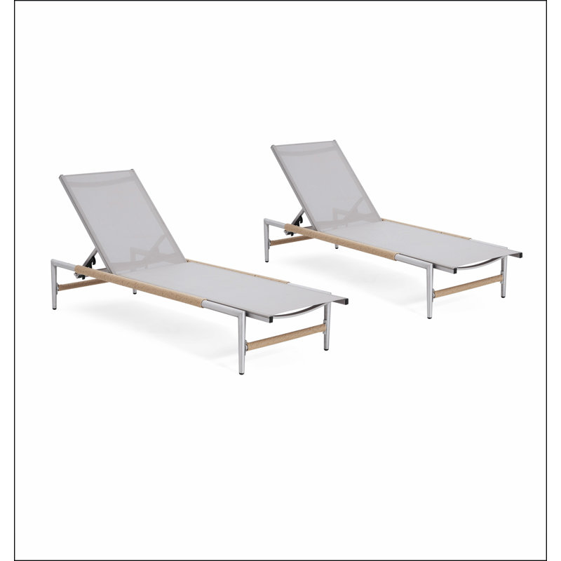 Hargrove Outdoor Patio Aluminum Chaise Lounge