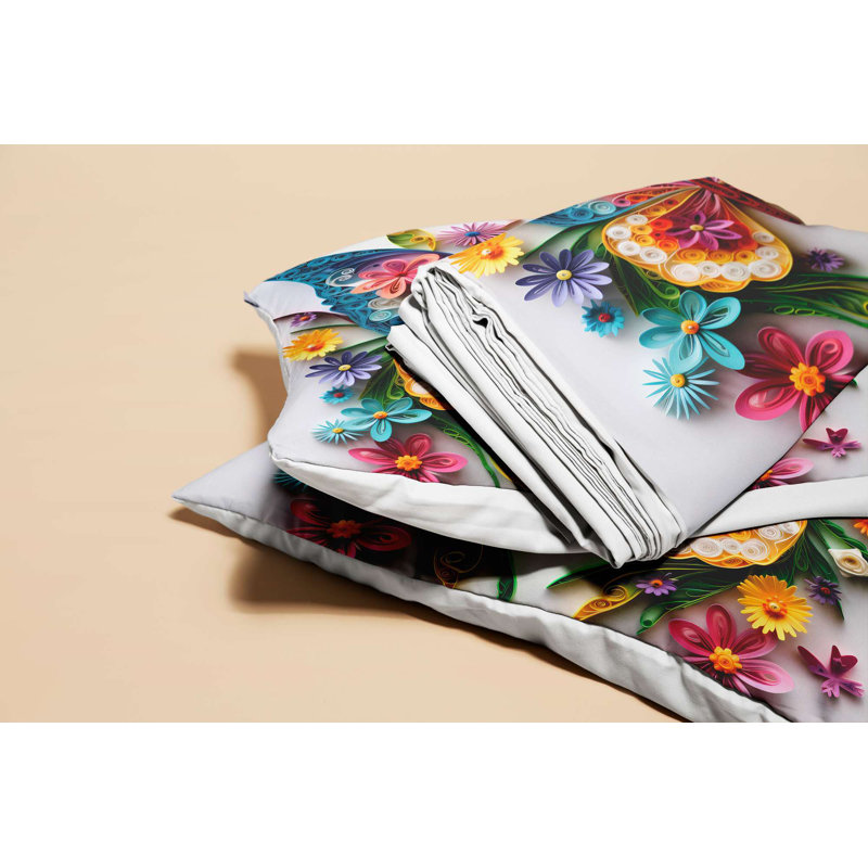 Super King Quilt Cover Set, 100% Soft Polyester & Cotton Blend, 102.4 x 86.6 Duvet Cover & 19.7 x 31.5 Pillowcases (2 Pieces) | Machine Washable, Envelope & Button Closure | Elegant & Durable Bedding Solution