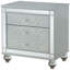 Table de chevet 2 tiroirs Menlo Metallic
