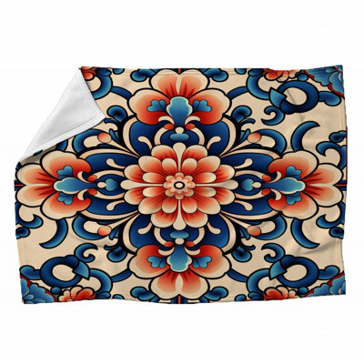 Machine Printed Throw Blanket