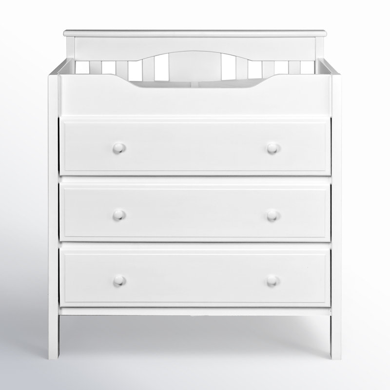 Commode à langer 3 tiroirs Jayden, blanc