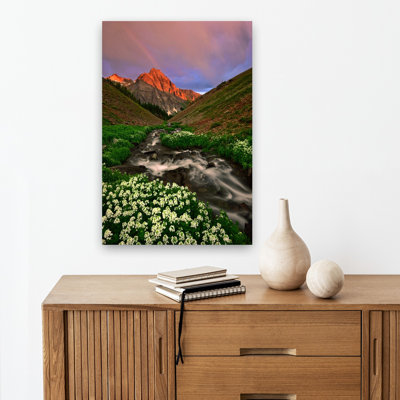 «Rainbow Over Dallas Peak», reproduction d'art contemporain de paysage mural contemporain