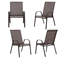 Ensemble de meubles de patio extérieur 4 pièces, ensemble de 4 chaises de camping-449500849