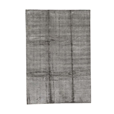 Tapis gris / noir noué à la main de haute qualité
