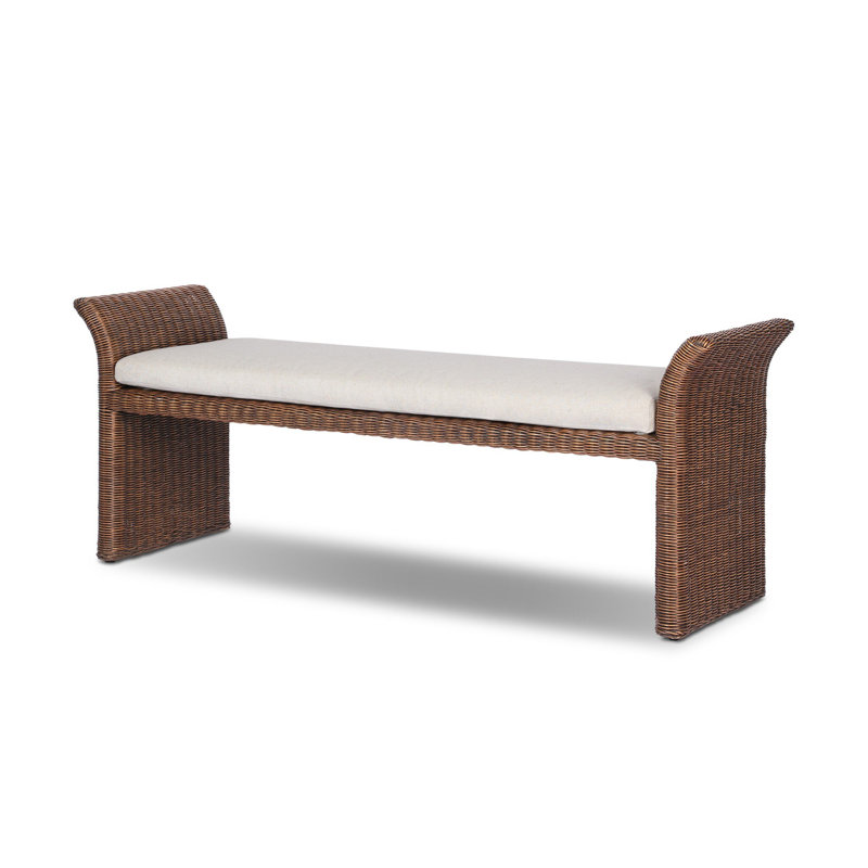 Fiora Rattan Bench