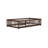 Twin Size Rubber Wood Floor Bed – with Safety Guardrails, Fence & Door-1118594010