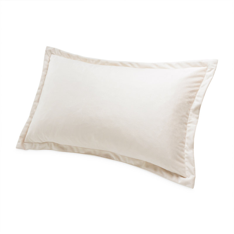Conner Velvet Lumbar Pillow Cover & Insert, Cloud