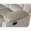 Canapé | Canapé transitionnel en microfibre, structure en bois franc séché au four, support lombaire intégré, base en acier inoxydable | Blanc cassé | Salon