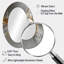 Abstrait marbre dans les tons gris et or V - miroir mural moderne ovale-642365576