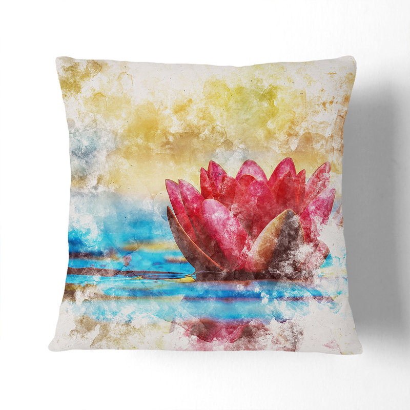 Square Throw Cushion, 40cm H x 40cm W x 15cm D, White