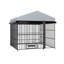 Grand chenil pour chien avec couvercle de toit et porte d'alimentation verrouillable Pawtect-116885956