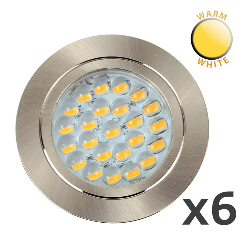 Pearl 2.75" LED Slim Profile Recessed Lighting Kit, Integrated Cool White LED