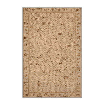Tapis brun français lavable à la machine