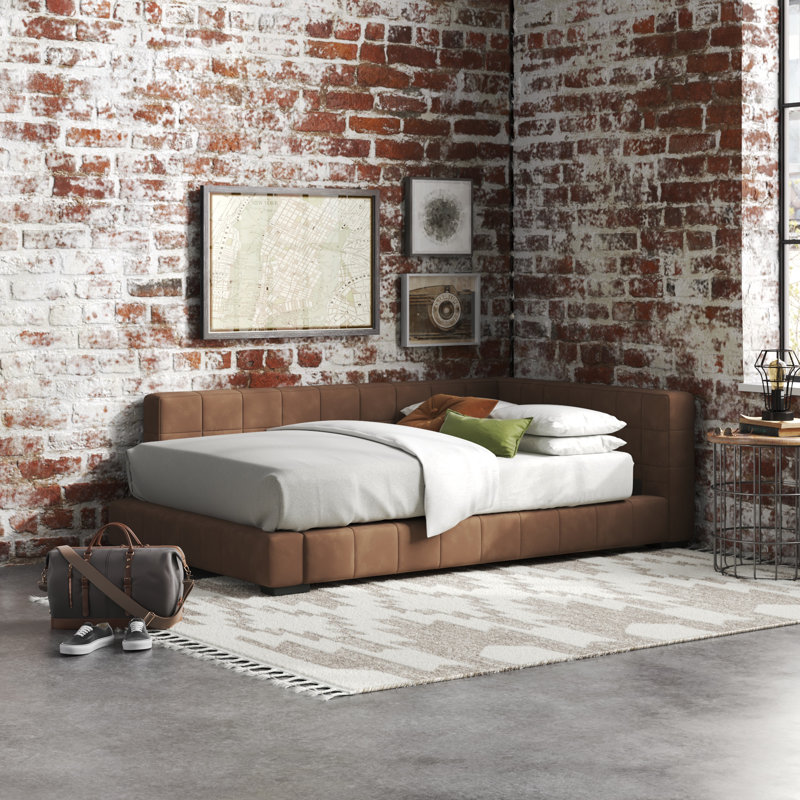 Beckham Upholstered Platform Bed, Twin
