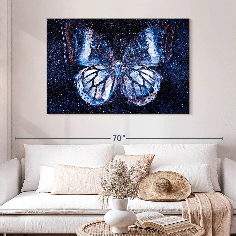 Papillon cosmique, H 32 po x l 48 po