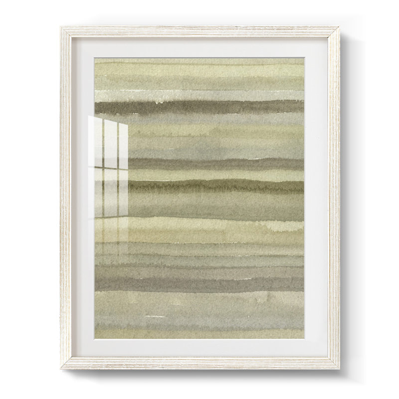 Lignes neutres II - impression encadrée, H 28,5 po x l 20,5 po, Blanc