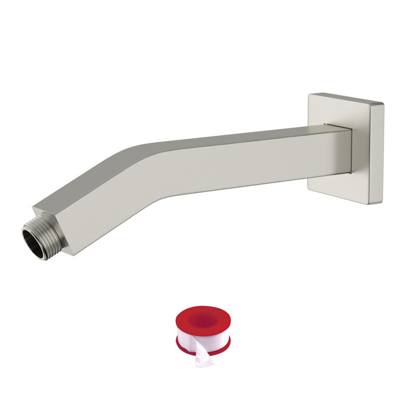 Bras de douche mural en acier inoxydable avec bras de douche 6 pouces, Nickel brossé