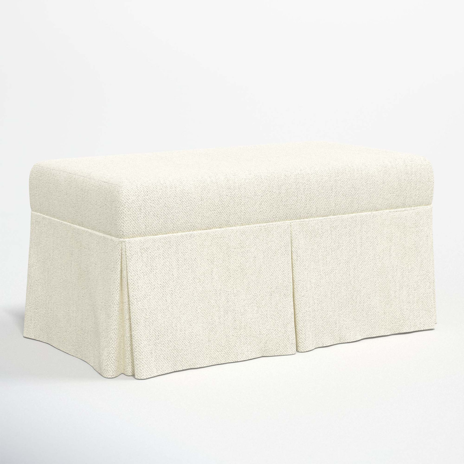 Wyatt Storage Bench, Milsap Canvas Sustain® Tweed