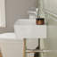 Deervalley Wall Mounted Bathroom Sink, 46cm x 30.5cm White Rectangular Ceramic Wash Hand Basin with Overflow, Pop-Up Drain Included