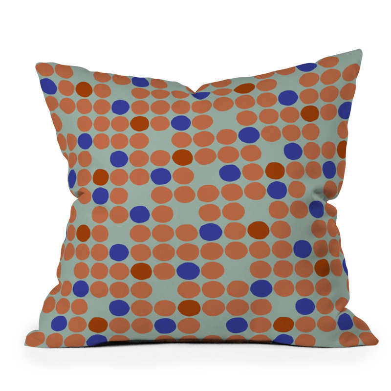 Garima Dhawan Indoor/Outdoor Throw Pillow, 26"H x 26"W, Beige/Blue/Pink