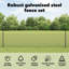 Fence with Post Segment Outdoor Barrier Garden Terrace Divider Boundary-44358831-44358821
