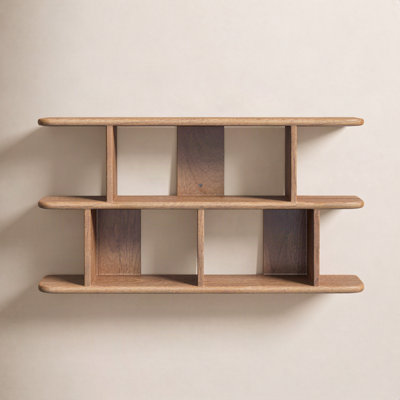 Fayette Tiered Storage Wood Wall Shelf