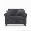 Fauteuil simple confortable avec revêtement en velours côtelé-1342739615
