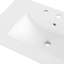 Plateau de meuble-lavabo de salle de bain rectangulaire en céramique lustrée classique à 3 trous l 30 po x P 18,25 po Ancillary-105702781