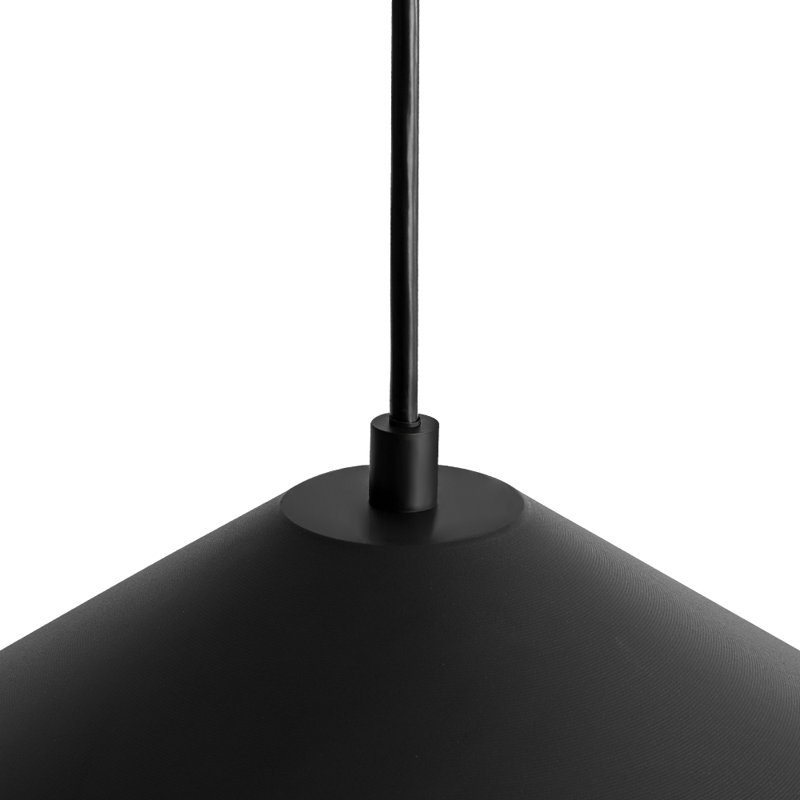Industrial 1 - Light Oversized Large Metal Cone Pendant, 8.5" H x 23.6" W x 23.6" D
