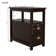 End Table, Narrow Nightstand With 2 Drawers and Open Shelf