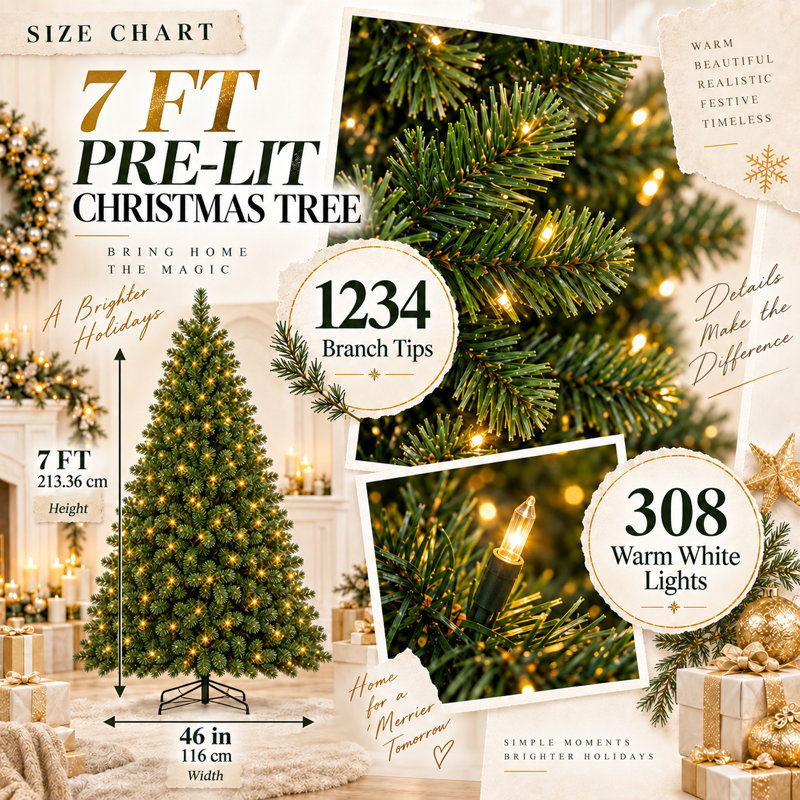SDS-NB-BJ Christmas Tree, 5.5 feet
