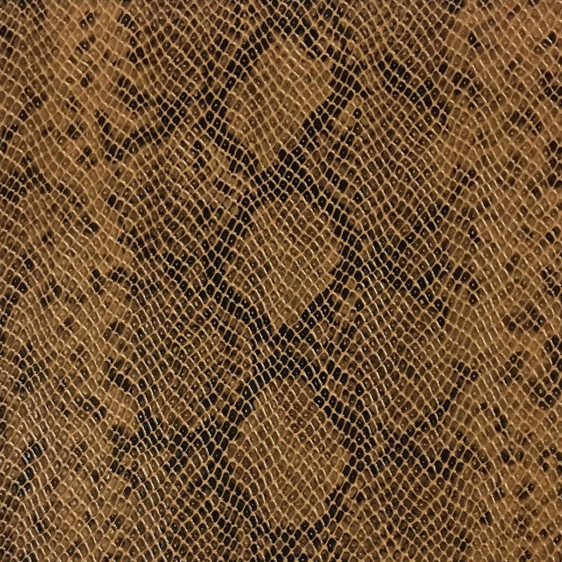 Python-York Print Vinyl Fabric, Caramel