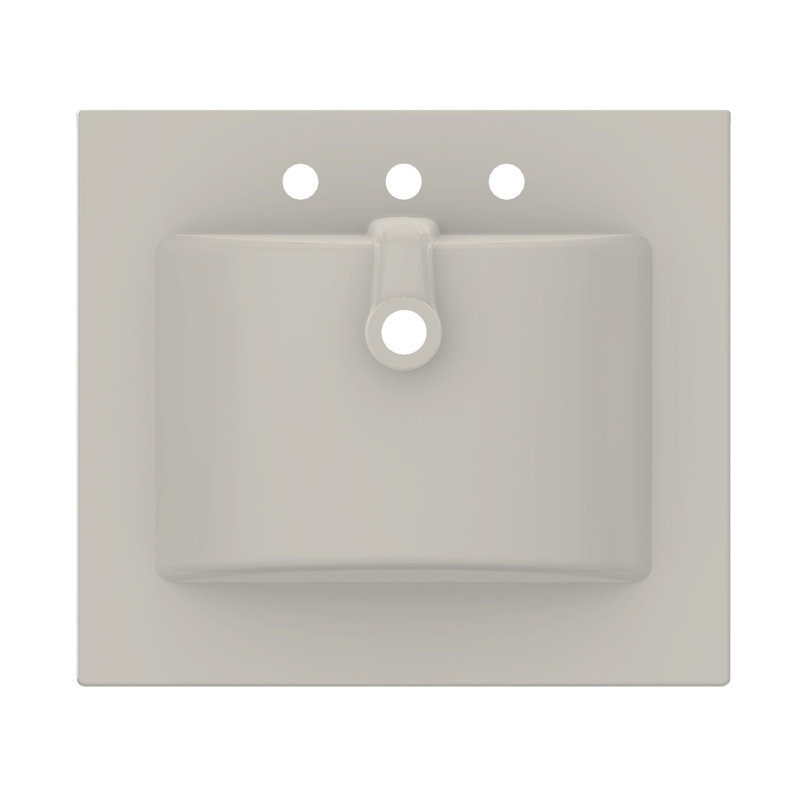 25" Ceramic Top 1.8 cm thick White, 8" Centers